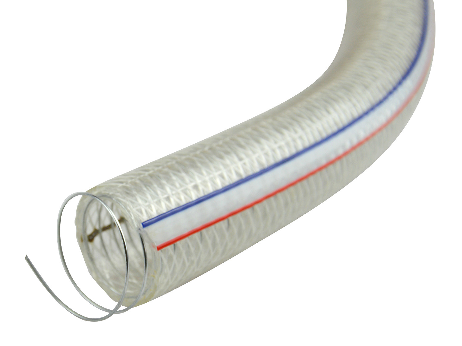 Manguera de PVC reforzada con hilo de alambre para aspiradoras